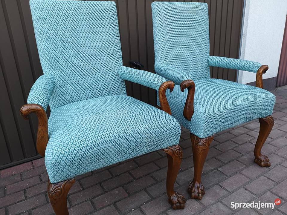 Stary Tron Fotel Krzesło Gabinetowe Antyk wielkopolskie Swarzędz