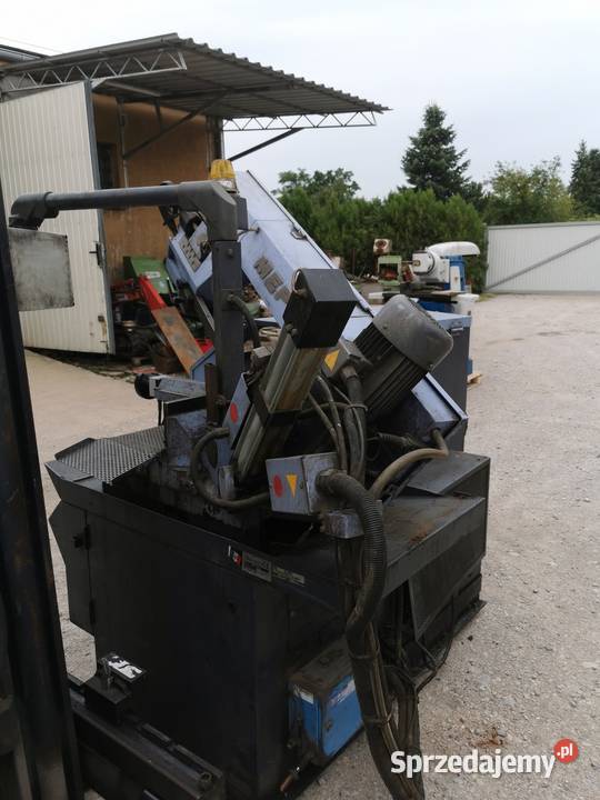 Piła taśmowa automatyczna z podajnikiem i kątami