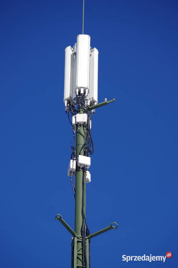 Wieża mobilna 25m BTS Internet maszt stacja Lubliniec