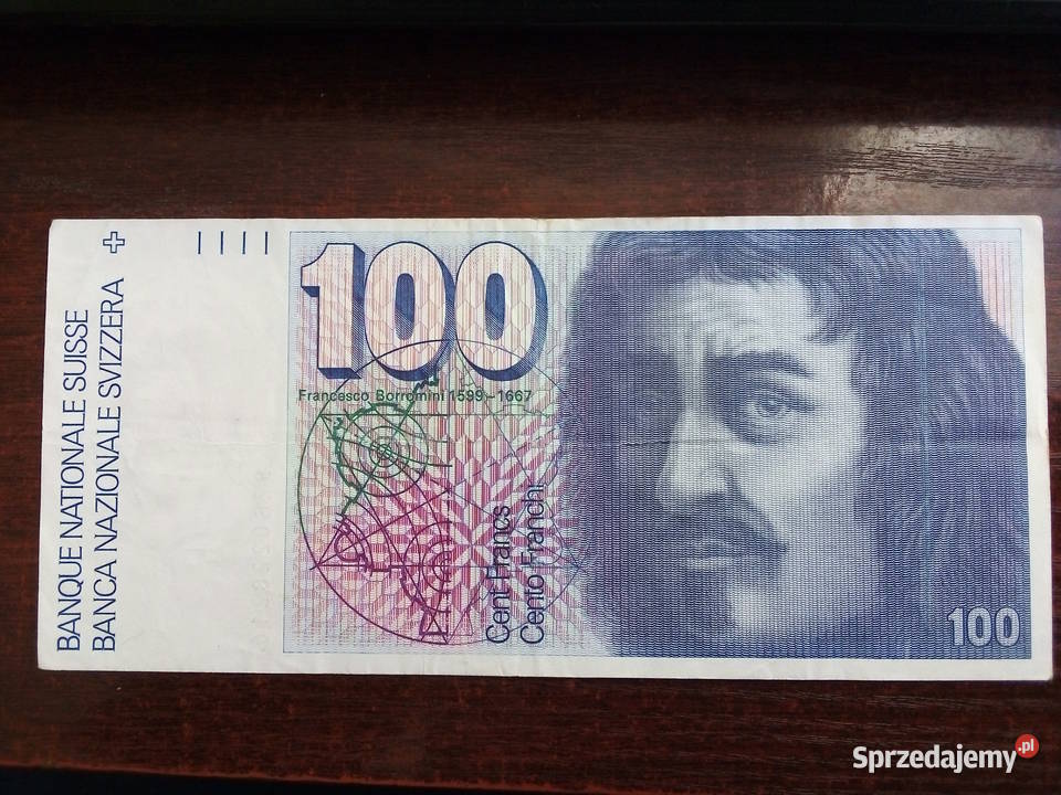 Banknot 100 franków Szwajcaria Numizmatyka Płońsk sprzedam