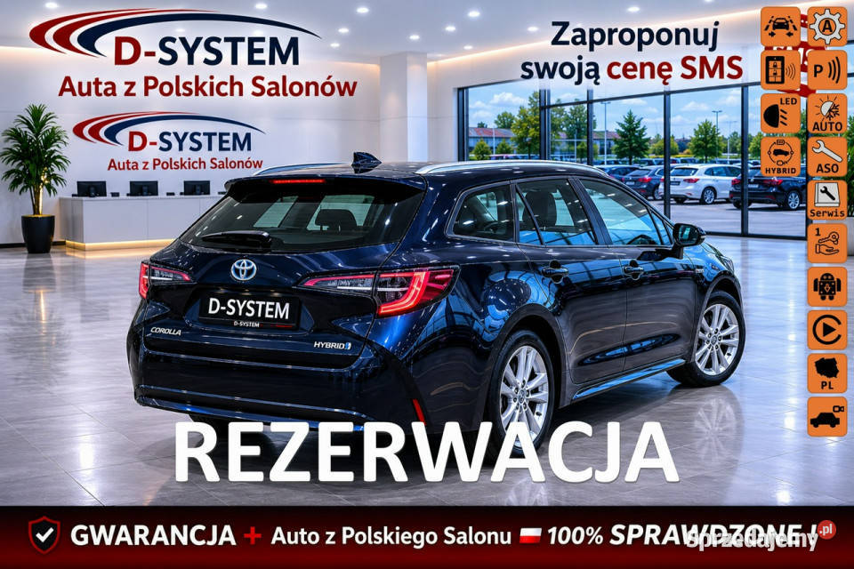 Toyota Corolla 23r Salon Polska HYBRID Gwaran wielofunkcyjna kierownica Białystok