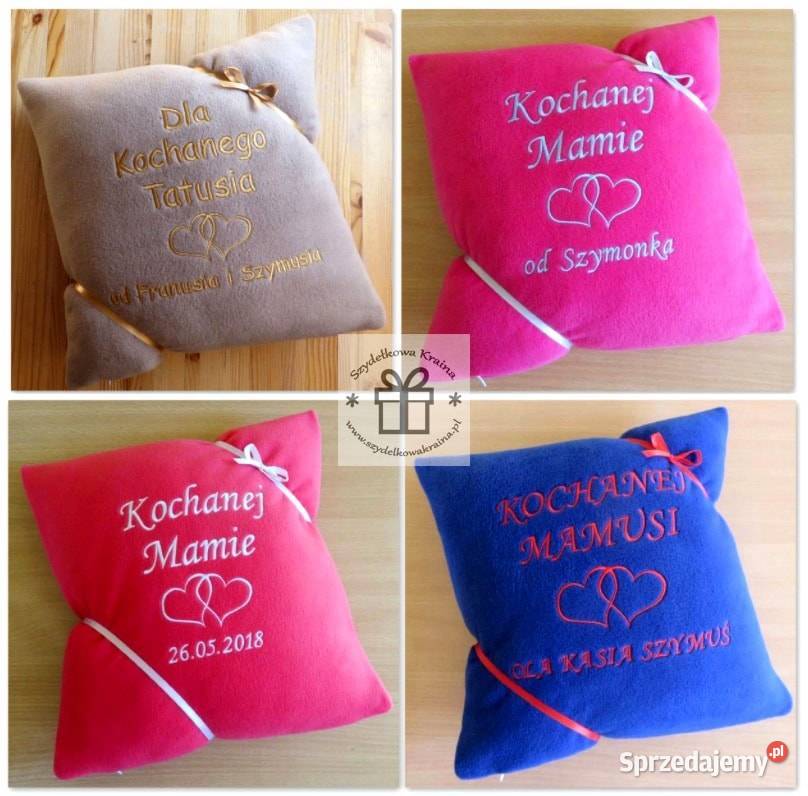 Prezent na DZIEŃ MATKI OJCA poduszka z dedykacją Toruń