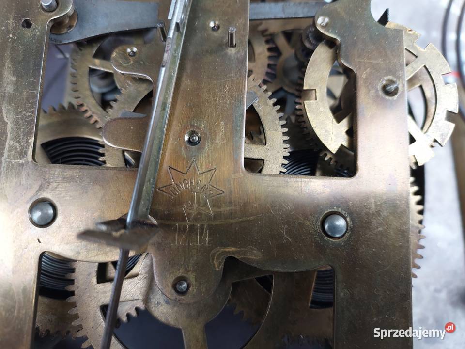 137 Zestaw mechanizm starego zegara Junghans Tczew sprzedam