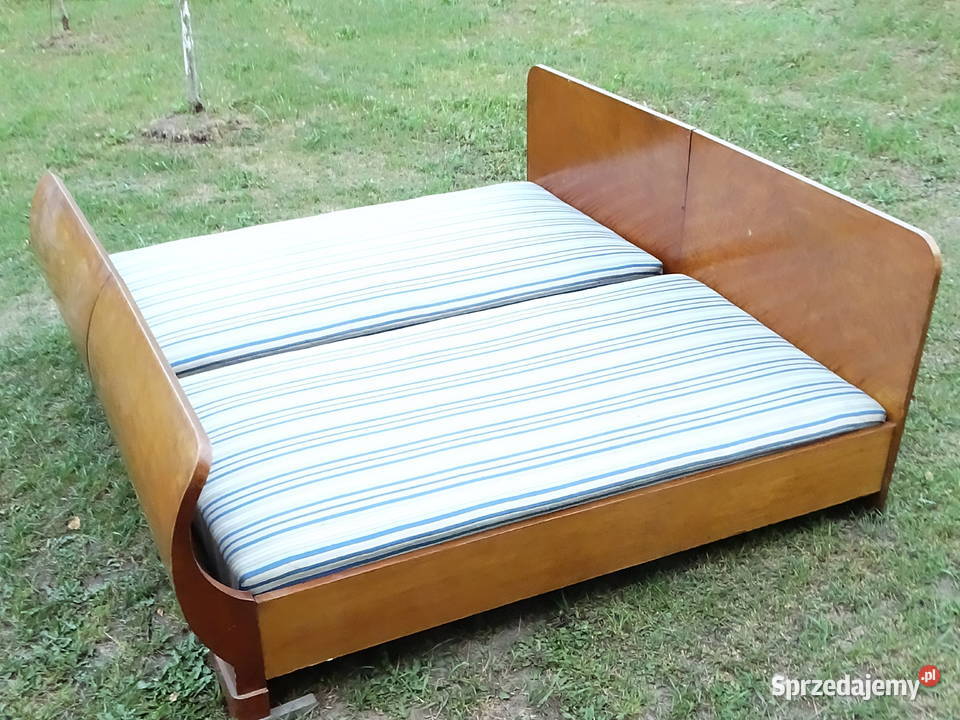 Stylowe Łóżko Małżeńskie Art Deco Retro 2w1 Biłgoraj
