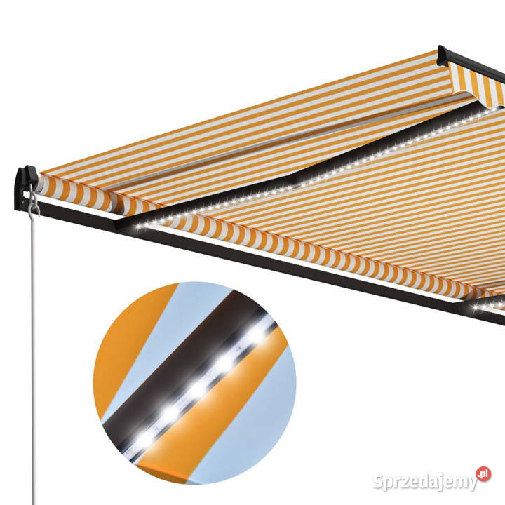 Ręcznie zwijana markiza z LED 300 x 250 mazowieckie Warszawa