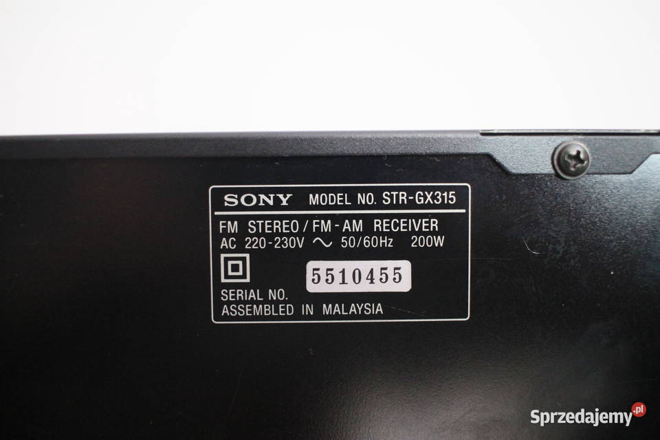 Amplituner Sony STRGX315 czarny Pszczyna
