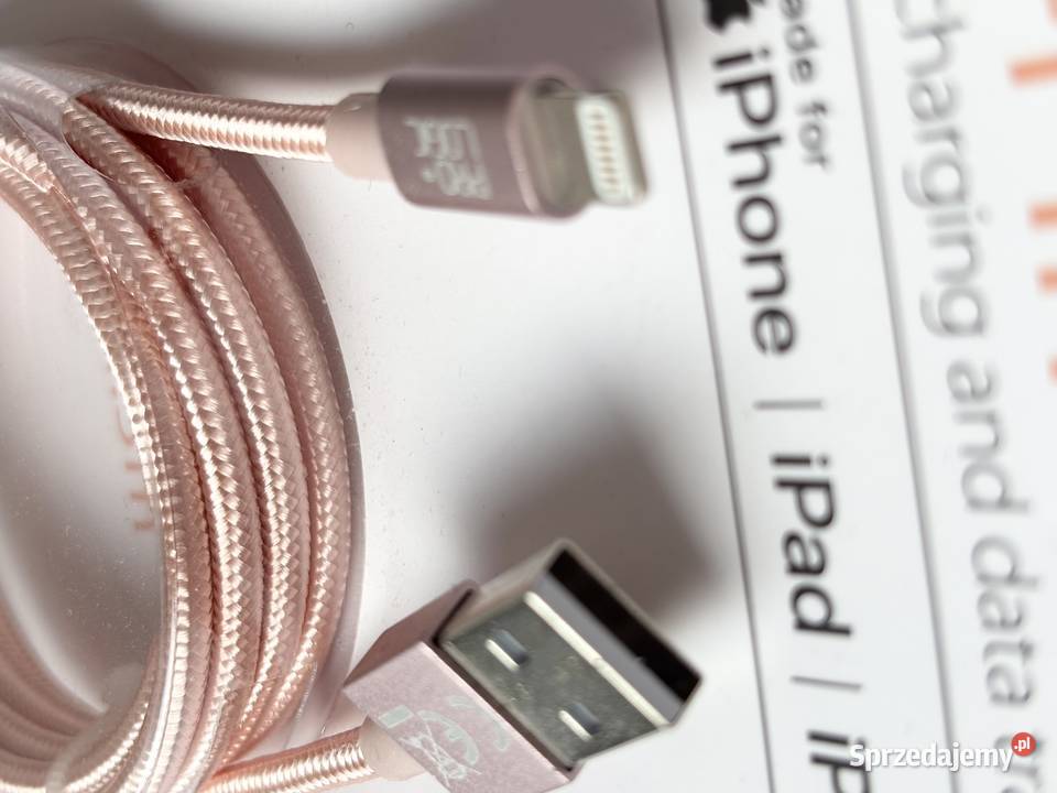 kabel USBA iPhone iPad iPod Części i akcesoria kujawsko-pomorskie Myślęcinek