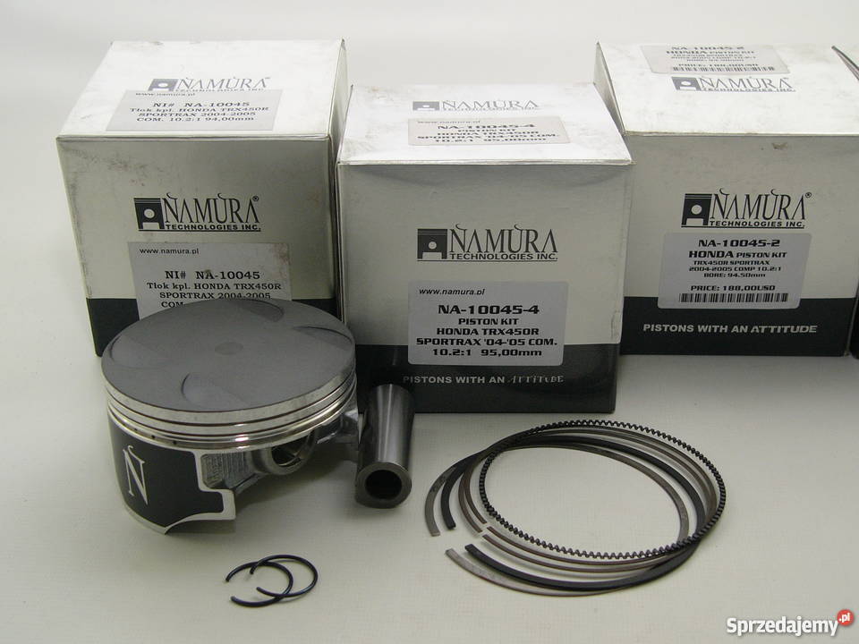 TŁOK komplet tłokowy NAMURA 9500 mm TRX R 450 śląskie Zabrze