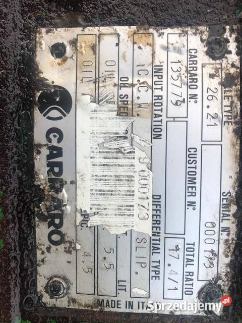 Obudowa Mostu Matbro Sanderson Manitou Carraro
