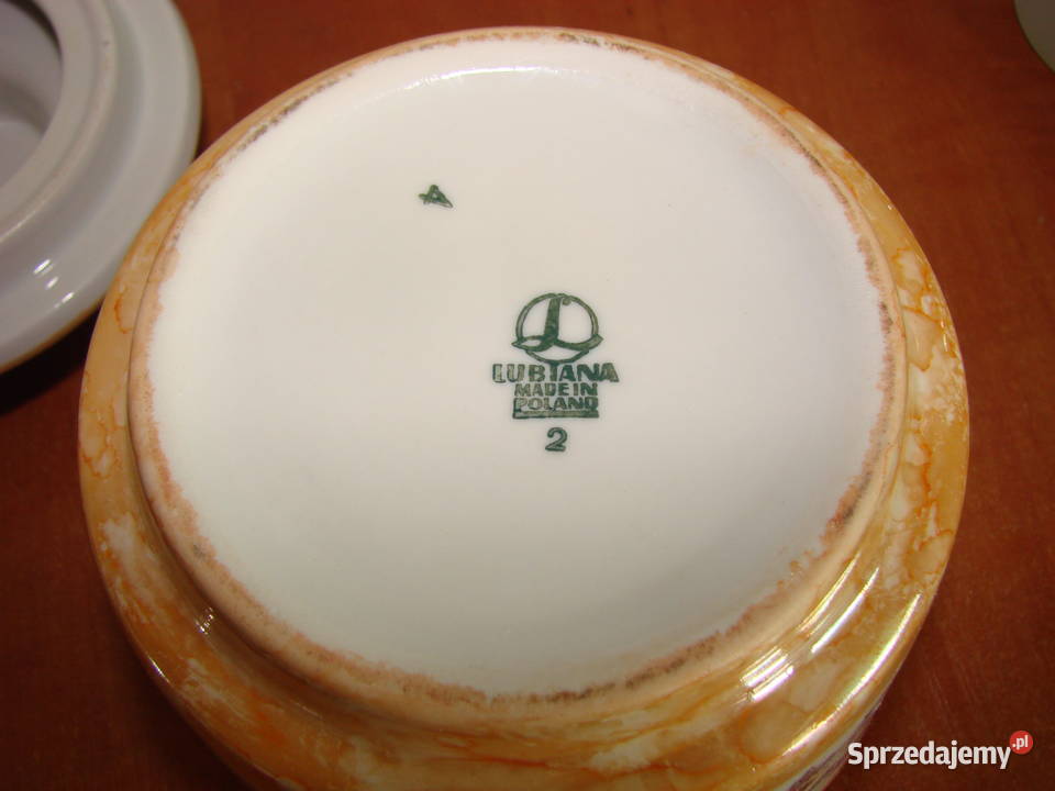 Lubiana porcelanowy pojemnik Pruszcz Gdański