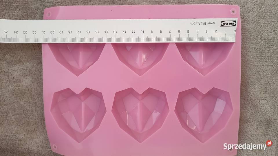 Forma silikonowa z sercami serca serce Kultura i Rozrywka śląskie Tarnowskie Góry