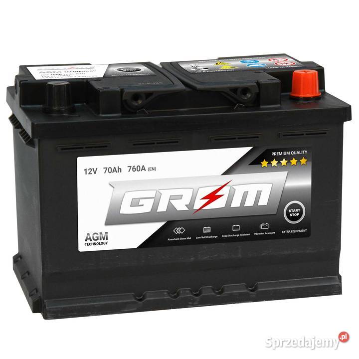 Akumulator GROM AGM STARTSTOP 70Ah 760A Hallera podlaskie Białystok