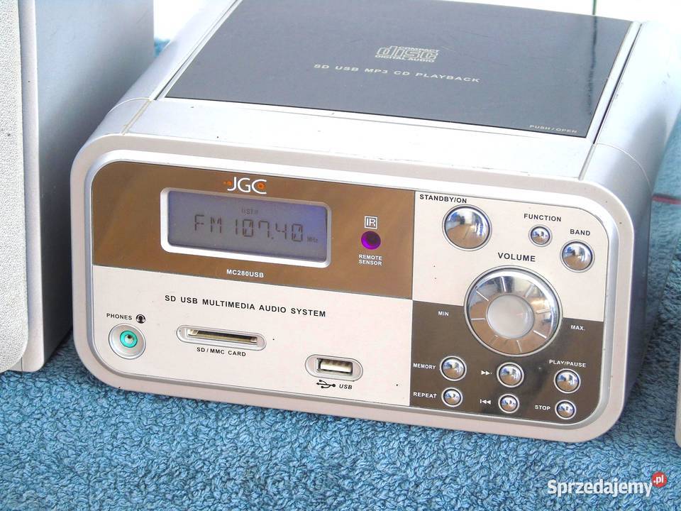 Wieża JGC CD USB mp3 kolumny sprawna DOSTAWA Jasło