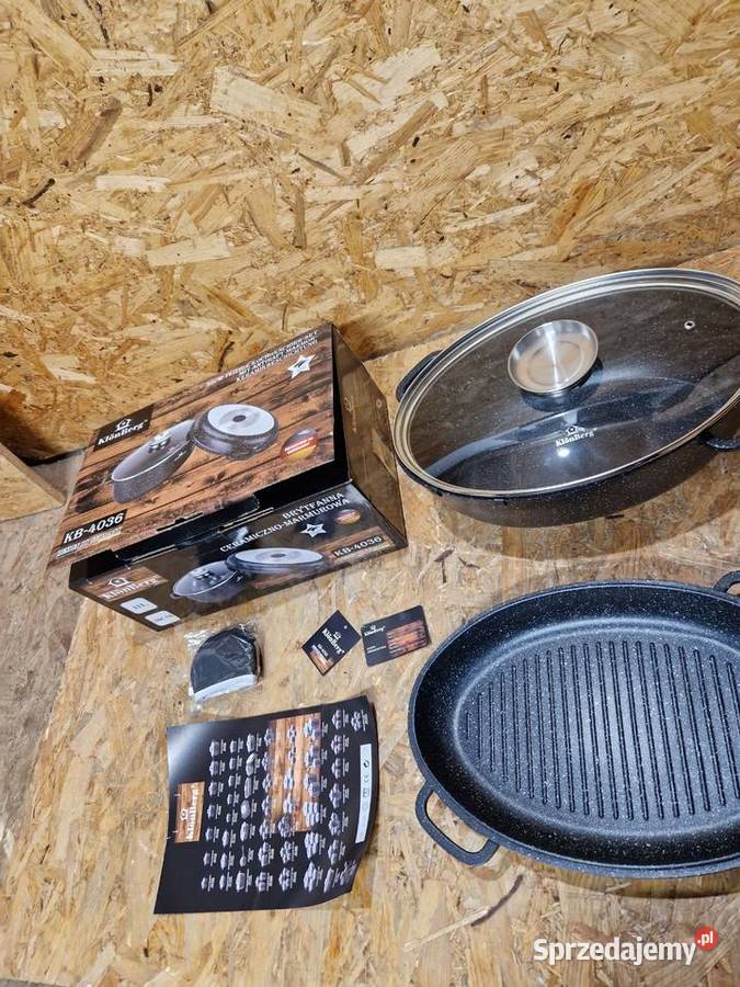 Brytfanna OWALNA MARMUROWA KlnBerg 11 l 38 3w1 Głogowa