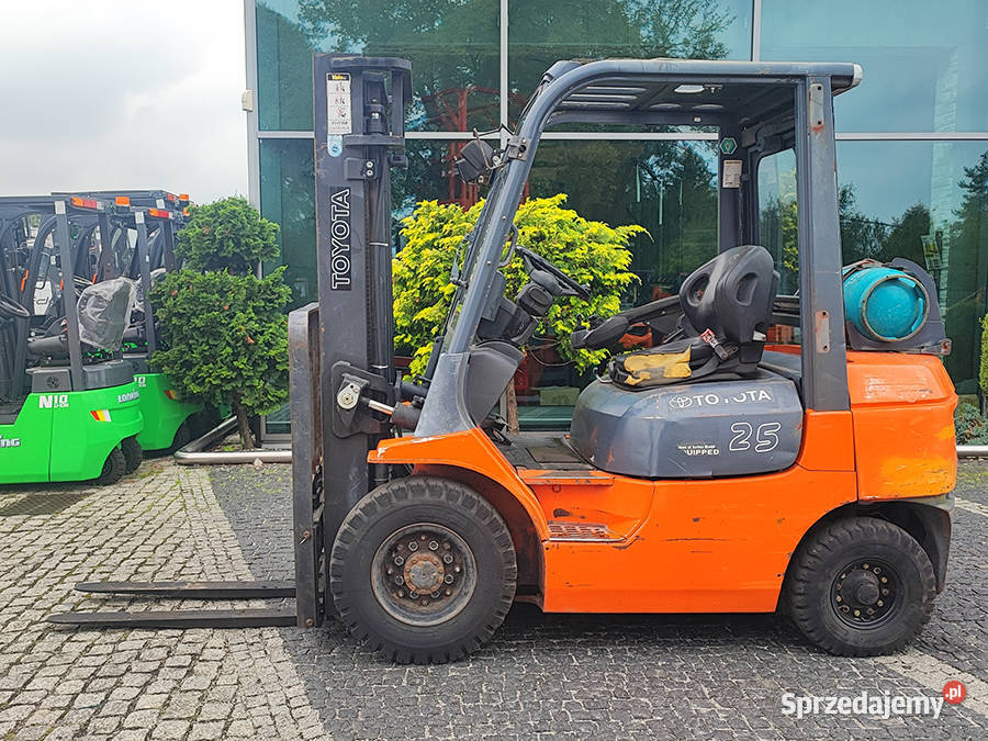 Wózek widłowy Toyota 427FGF25 25 t duplex 33 m gaz Kęty sprzedam