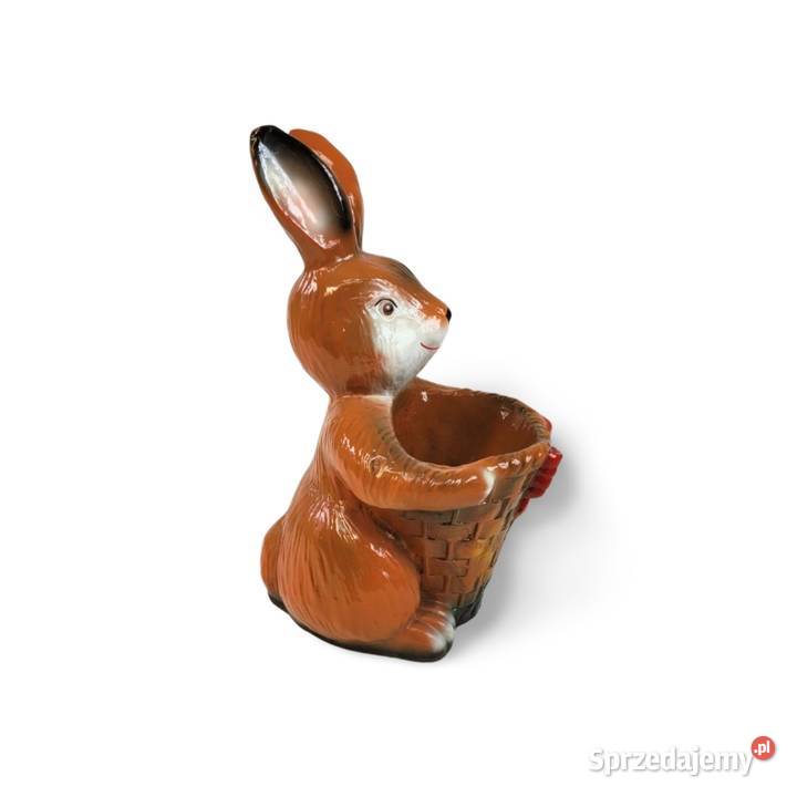 Figura Dekoracja Królik Doniczka