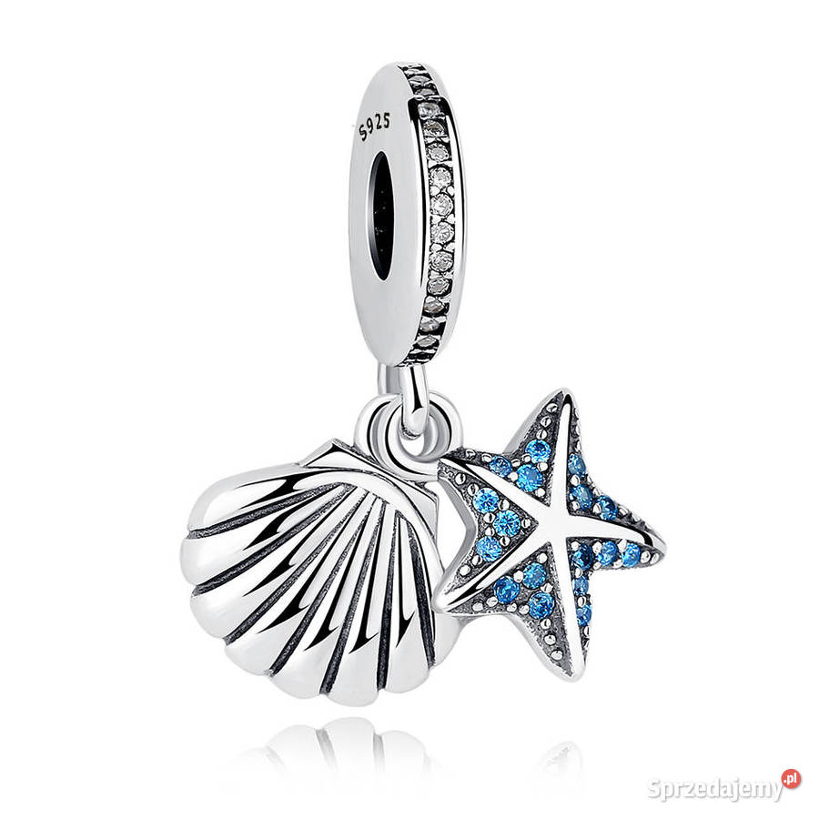 Charm bransoletka Pandora zawieszka muszla srebrne Warszawa