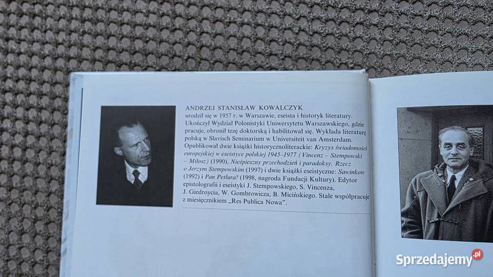 Giedroyc i Kultura Andrzej Stanisław Kowalczyk ISBN 8370237142 małopolskie sprzedam
