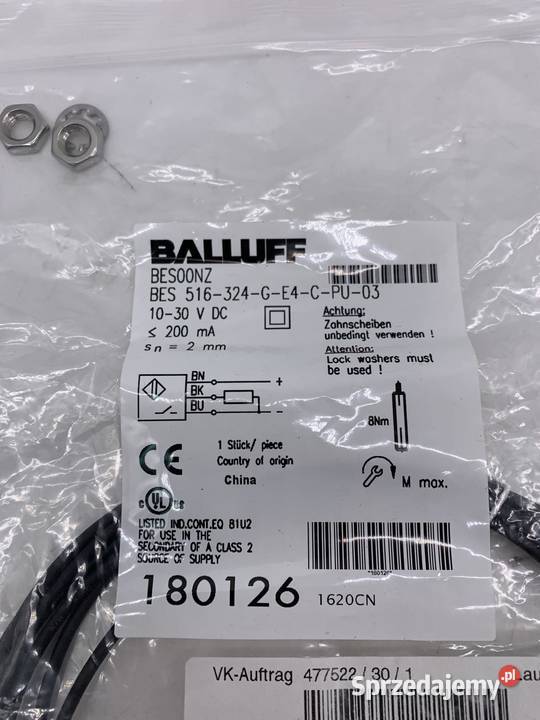 Balluff BES00NZ BES 516324GE4CPU03 Czujnik mazowieckie Warszawa sprzedam