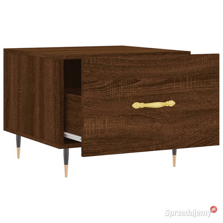 Stolik kawowy brązowy dąb 50x50x40 WM829362 Stoły