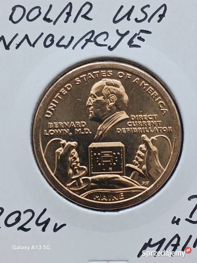 1 Dolar USA 2024 r men D Innowacje Maine