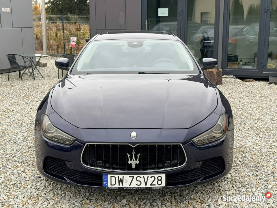 Maserati Ghibli 30 V6 410 SQ4 4x4 2017r kamera łopatki zmiany biegów Wrocław sprzedam