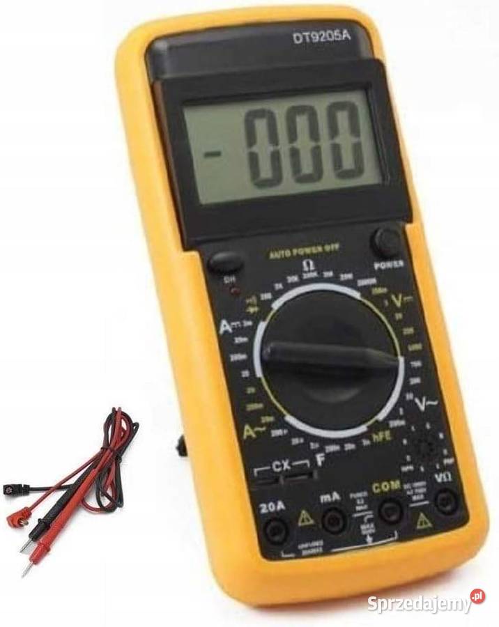 Multimetr Cyfrowy DT9205A Napięcie do 1000V Prąd Ludźmierz