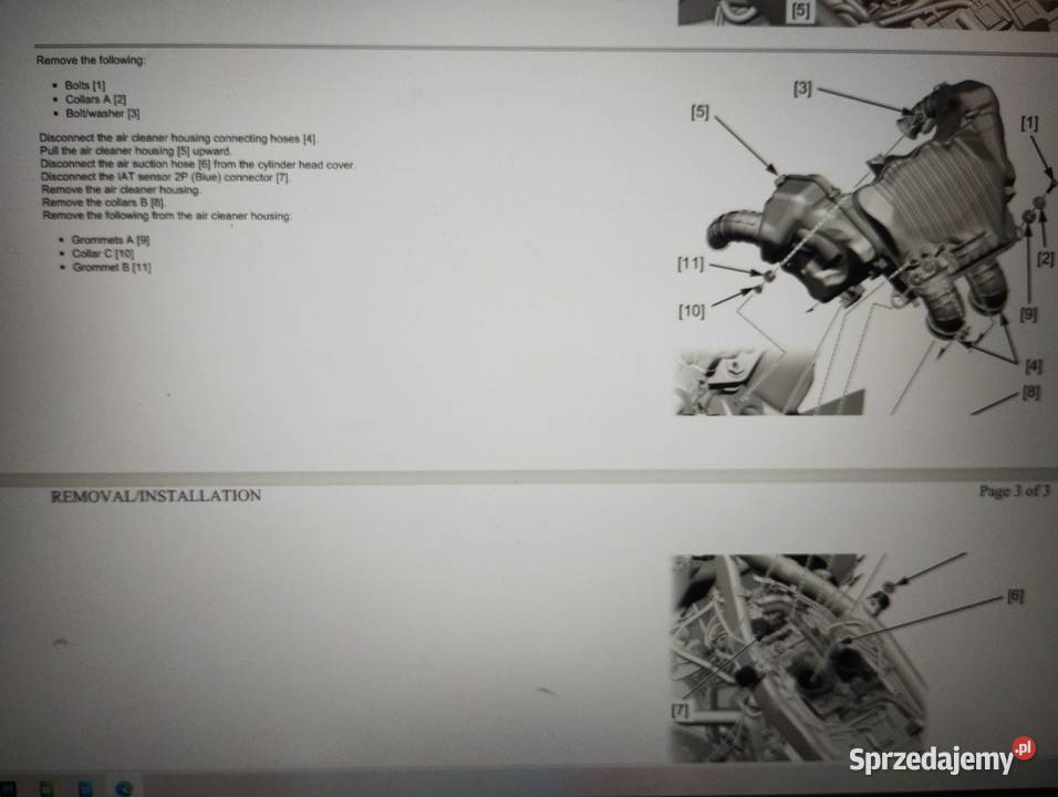 Instrukcja serwisowa Hondy PDF NT1100 NT 1100 z Grabowiec