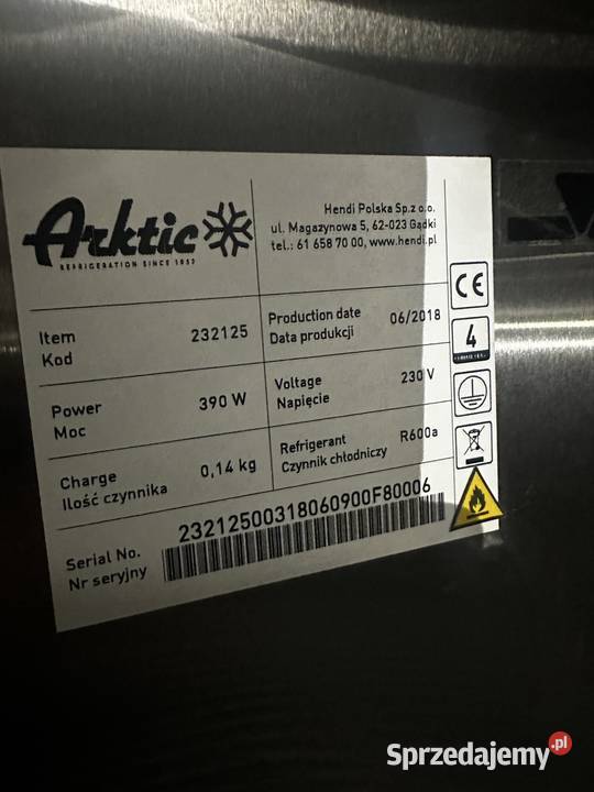 Szafa chłodnicza Arktic Blachownia sprzedam