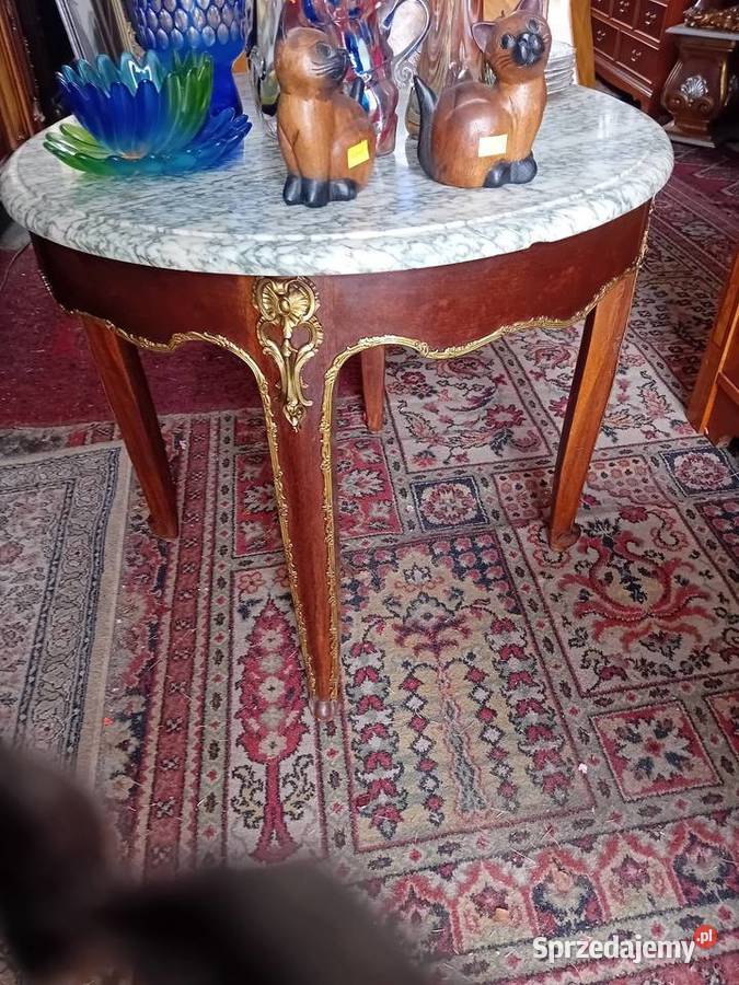 Stolik kawowy intarsjowany stolik barokowy Tarnogród