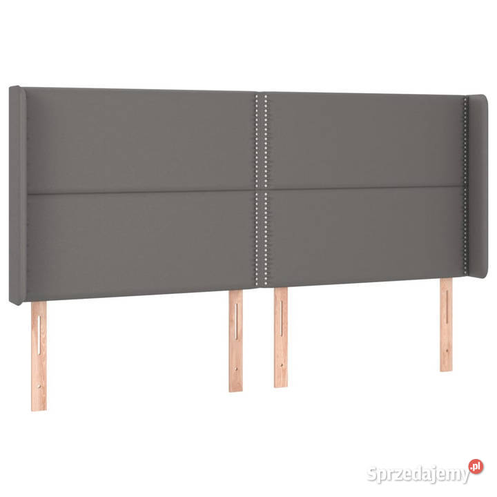 Zagłówek uszak szary 183x16x118128 sztuczna Warszawa