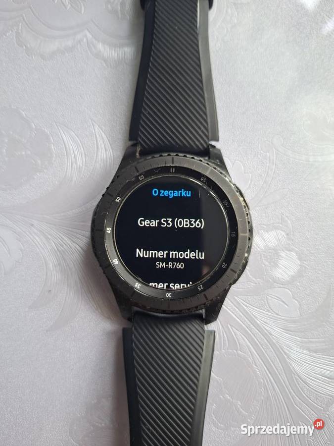 Smartwatch SAMSUNG GEAR S3 FRONTIER SMR76 mazowieckie Małkinia Górna