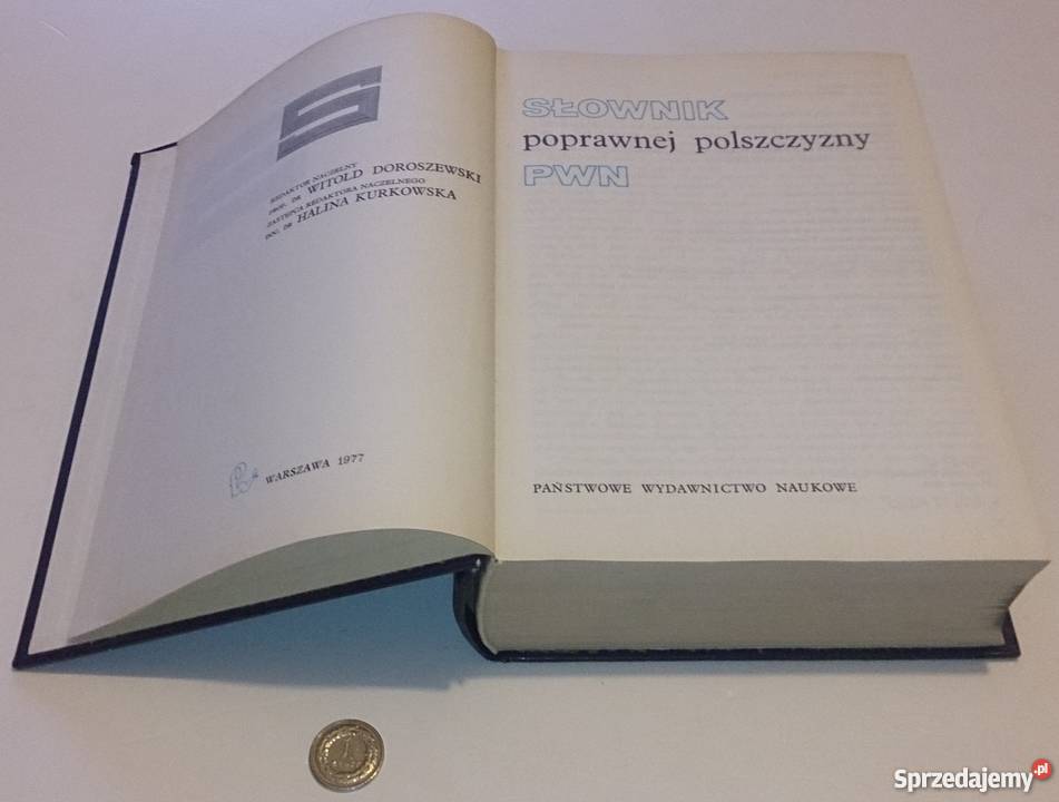 PWN Słownik Poprawnej Polszczyzny Książka Rok wydania 1977 śląskie Rogoźnik sprzedam