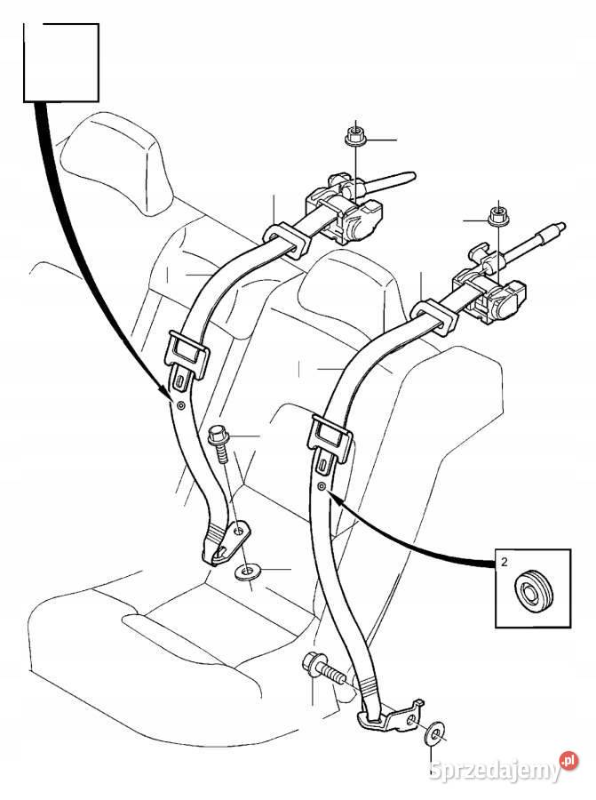 VOLVO S40 V50 S60 S70 klips pasa bezpieczenstwa Bielany Wrocławskie