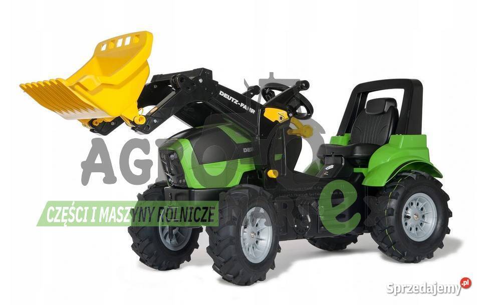 TRAKTOR NA PEDAŁY z ładowaczem dziecka ogumienie Wichrów