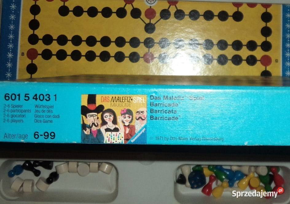 old board game Das Malefiz Spiel Barricade 1971