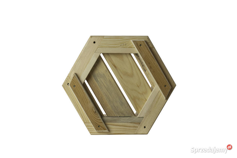 Donica drewniana SZEŚCIOKĄTNA ogrodowa donica na