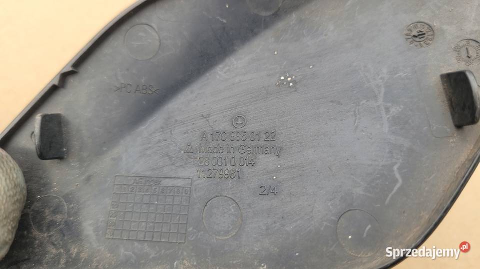 MERCEDES W176 ZAŚLEPKA HAKA HAK ZDERZAK PRZÓD śląskie Ruda Śląska