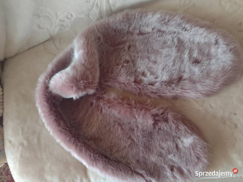 Wytworna ogromna różowa etola z Madrytu szal Kraków