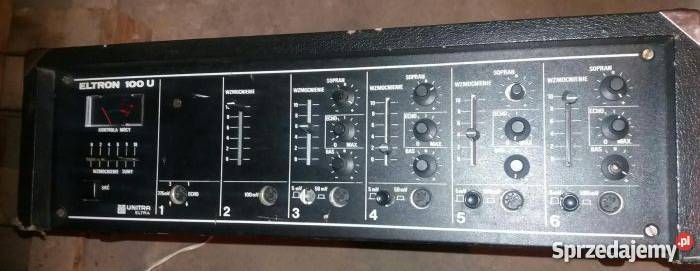 Eltron 100u i kolumny mikserym nagłośnienie