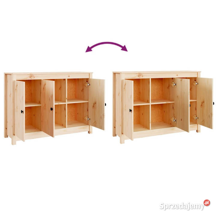Szafka 100x35x74 lite drewno sosnowe WM814559 Pozostałe Warszawa