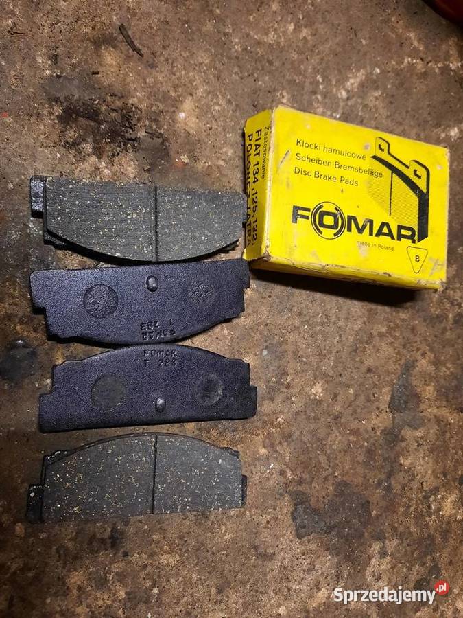 Klocki hamulcowe orginal fomar fiat 125p Rok produkcji 1990 Gołdap