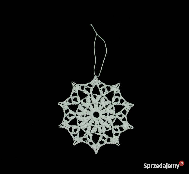 Zawieszka szydełkowa na choinkę gwiazdka 8 Z208 opolskie Kluczbork