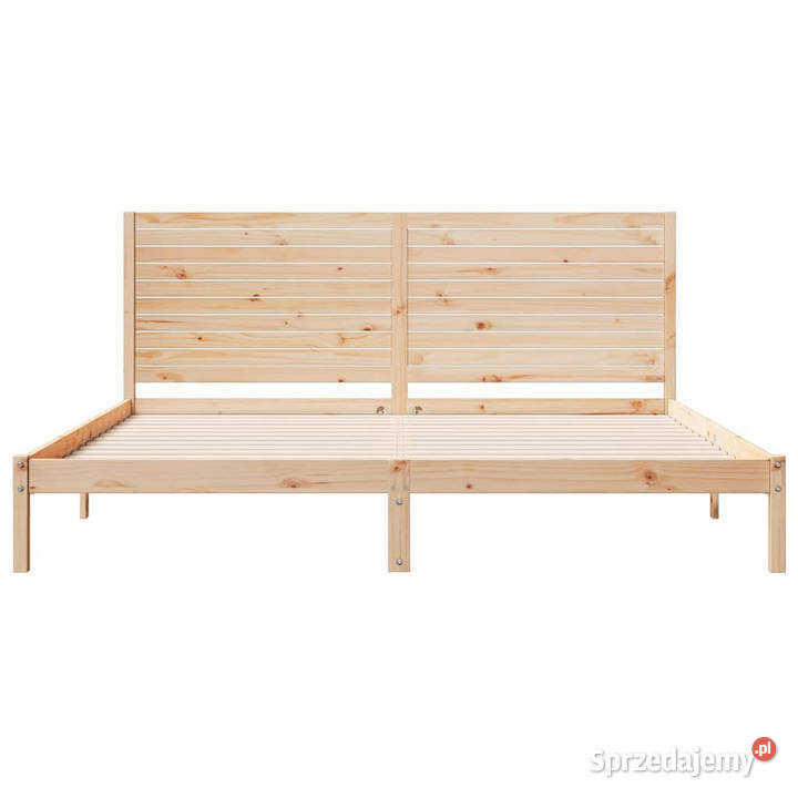 Dłuższe łóżko bez materaca lite drewno 200x220