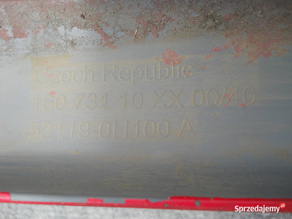 CITROEN C1 LIFT 0812 ZDERZAK PRZEDNI PRZÓD Siechnice