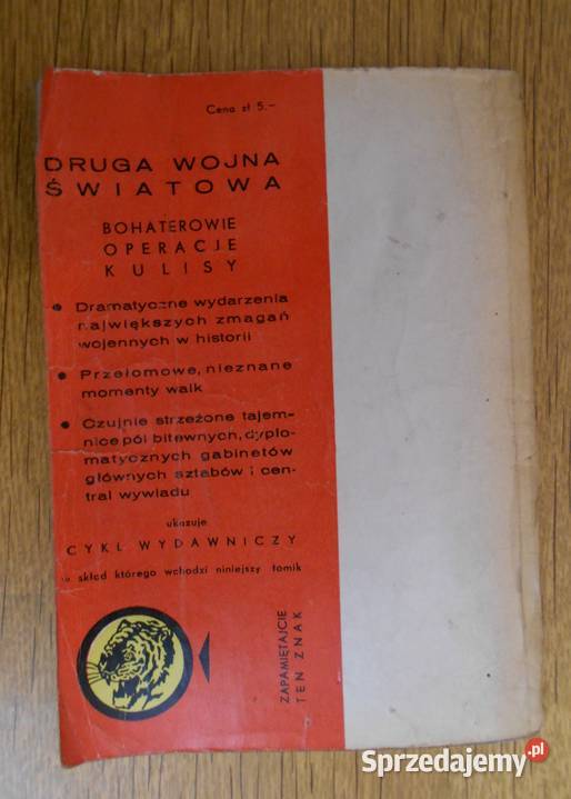 Żółty Tygrys Ostatni bunkier 1963 sprzedam