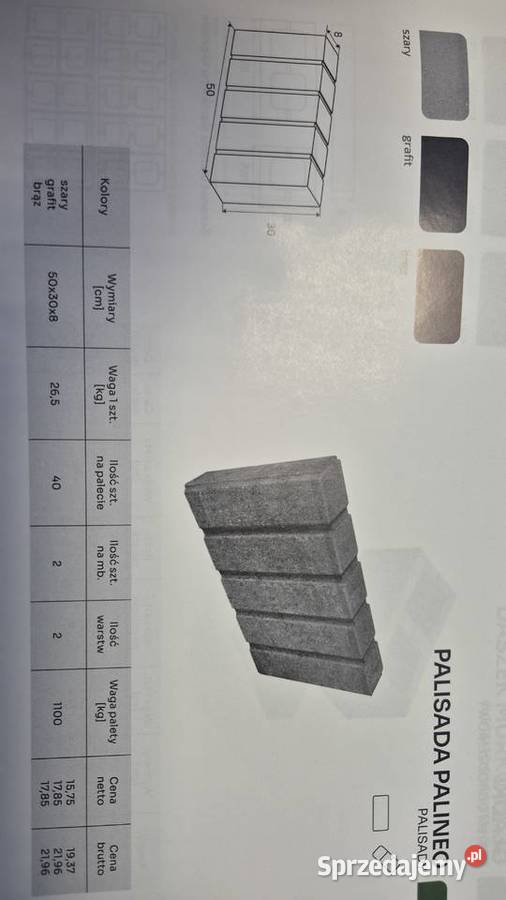 Palinea obrzeże palisadowe Hryniewicze sprzedam