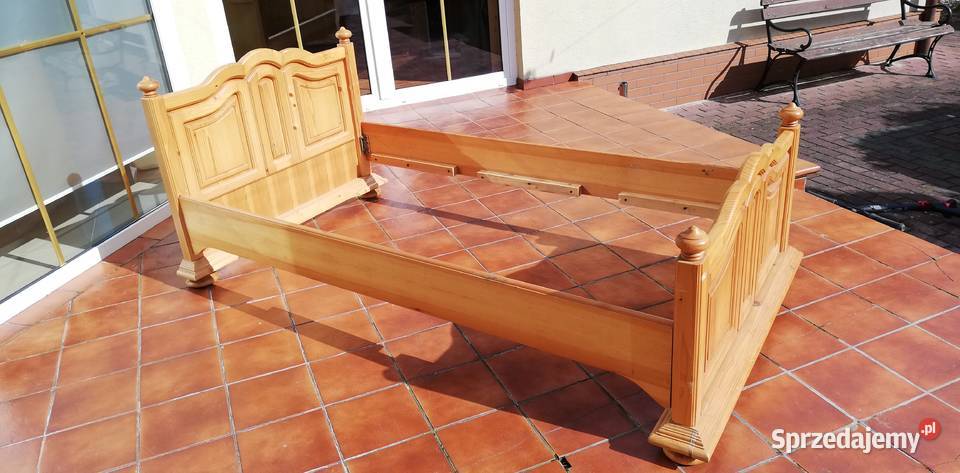 Rama łóżka 100x190 sosnowa drewniana łóżko Łóżka, wersalki i sofy Garwolin sprzedam