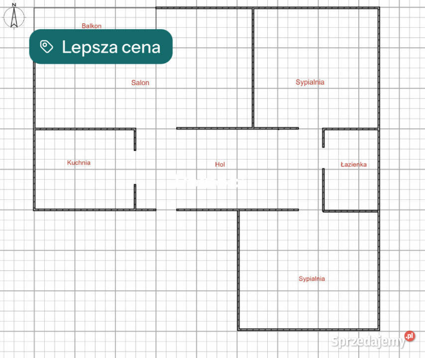 Przestronne mieszkanie 73 m parter balkon Zamość