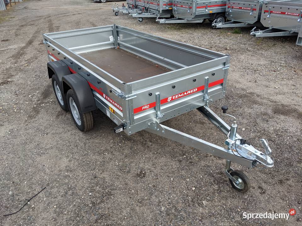 Przyczepa TEMARED PRO 26122 dwuosiowa 264x126 burtowe Lublin